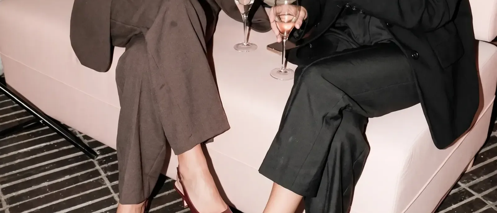 Members in conversation around a long table